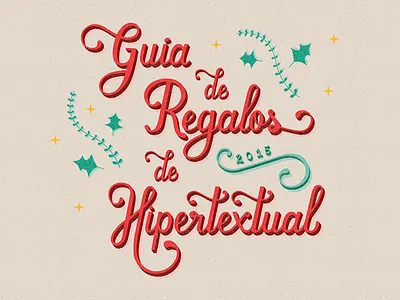 Hipertextual's Gift Guide 2015 cards christmas gallery gift guide gifts hand drawn hipertextual holidays lettering mosaic presents web design