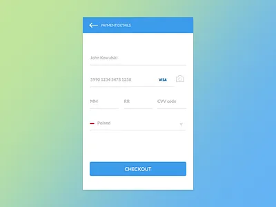 20 Days Sketch UI Contest #day002 - Credit Card Checkout app checkout checkout form checkout page checkout process credit card credit card credit card checkout credit card form credit card payment dailyui design flat google ui modern payment payment app sketch ui ux