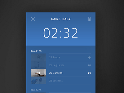 #041 | Workout Tracker app challenge clean daily dailyui freeletics interface tracker ui workout
