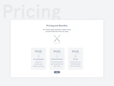 Pricing Page Wireframe bundles comparison chart pricing wireframe