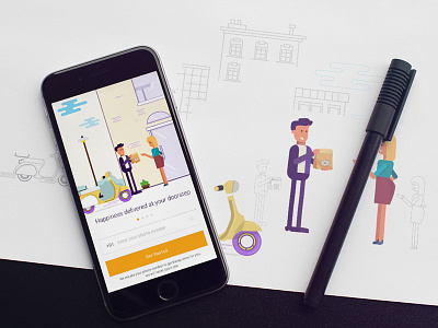 Onboarding google illustration login onboarding register sign in sign up splash tutorial