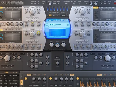 Diversion Synthesizer 3d audio flat gui music synth synthesizer voger vst