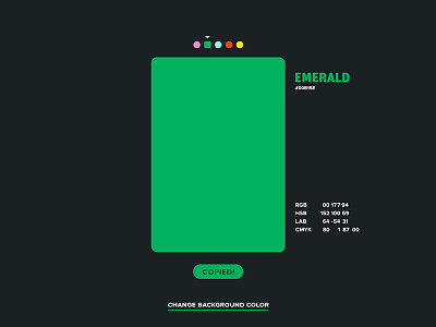 Day 097 - Color Checker check checker color daily emerald ui userinterface web