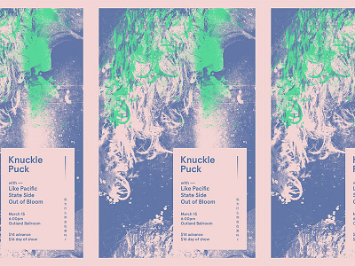 12132015 band design emo flier gig knuckle puck rock show
