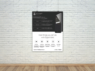 Digital Valet app flyer