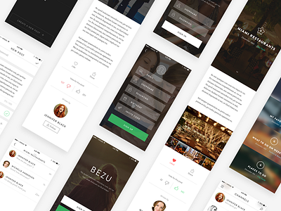 Bezu App app apple bezu black clean ios minimal ui ux white