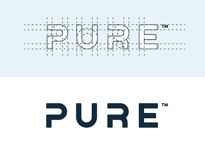 PURE calligraphy font hand drawn hand lettering logo logotype pencil sketch type typography word mark wordmark