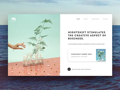 Event Landingpage clean event party ui webdesign