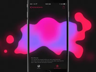 Fluid achievement animation app blending fluid gradient ios quartz