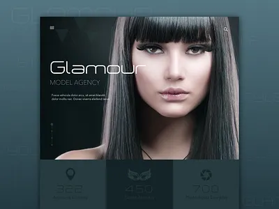 Fashion landing page blue dailyui design fashion free freebies girl minimal sketch ui ux website