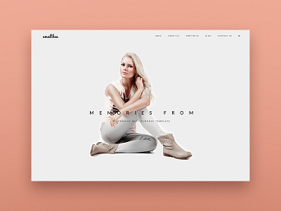 Amalthea. The Fashion Template agency creative fashion fashion design jupiter portfolio runway studio website template wordpress template