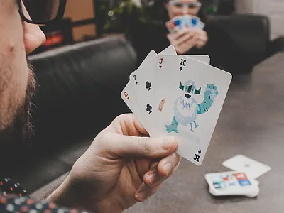 Yeti Cards cards christmas family gift holiday play playing cards winter yeti