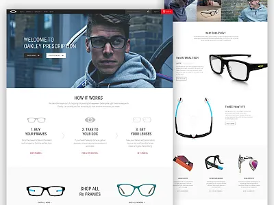 Oakley Prescription ecommerce eyewear glasses oakley responsive shop