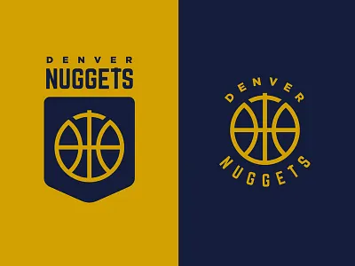 Denver Nuggets 2017 basketball blue cut denver emblem gold logo nba nugget pick shield sports
