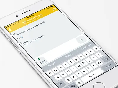 Send Mail Concept clean interface ios mail simple ui