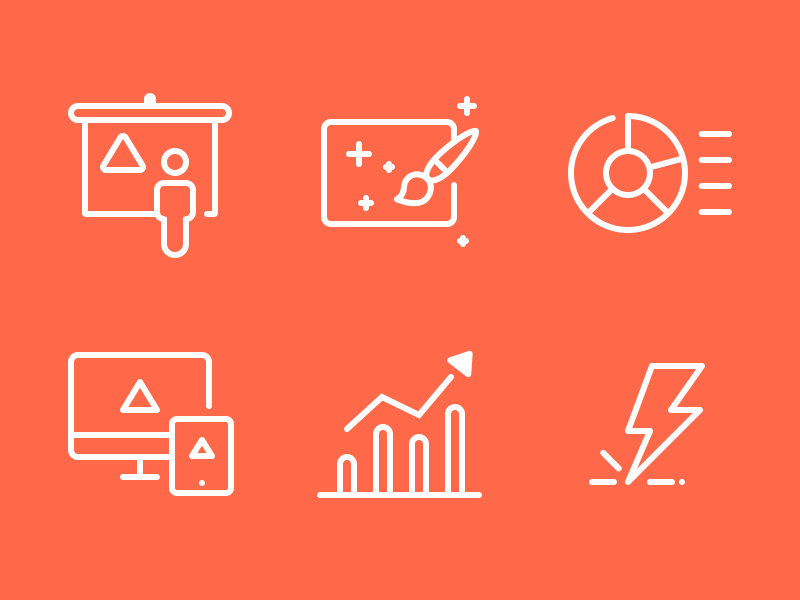 Illustrations for website drawing gif icons illustrations presentation slide