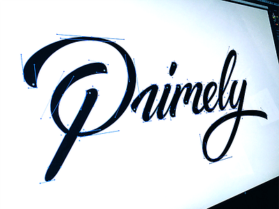 Primely clothing design flow graphic logo primely process script type urban vectors
