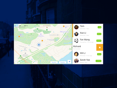 Location Tracking - DailyUI#020 020 challenge dailyui day friend location map tracking ui ux