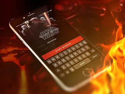 Star Wars Login appdesign login view photoshop prototype sketch star wars the force awakens ui uidesign user interface ux uxdesign