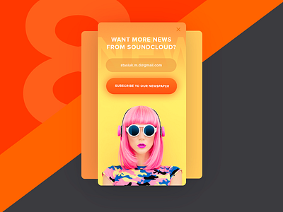 Daily Design #8 app audio creative daily dailydesign dailyui music player redesign soundcloud