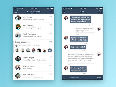 Chat App android app chat chat app chat room ios messaging messenger mobile sketch ui ux