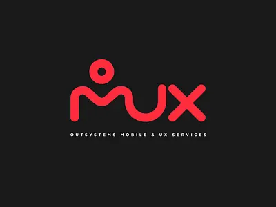 Mobile & UX Team Brand black brand flat logo mobile outsystems red services team ux