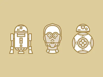 Star Wars flat icon project bb8 c3po flat icon r2d2 star starwars wars