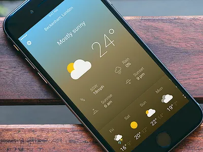 Another Weather App concept app icons london mobile ui ux visual weather