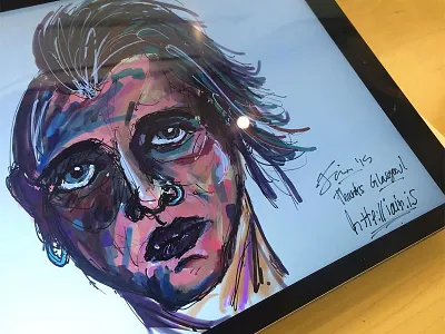 More Apple Store Shenanigans apple apple pencil art human head illustration ipad pro photoshop sketch