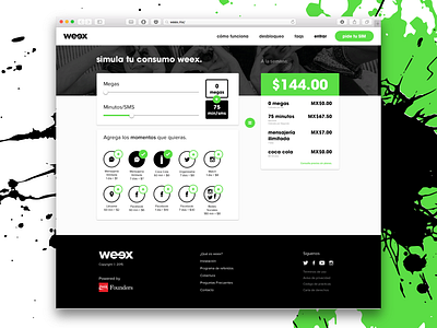 Weex showcase page calculator html sketch sliders web weex