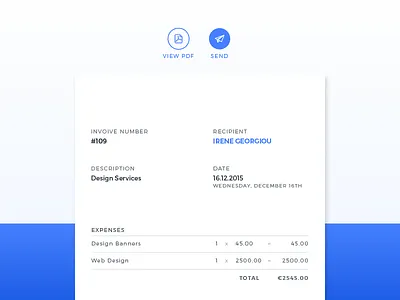 Daily UI - Day 46 - Invoice corporate daily100 dailyui day046 flat invoice minimal receipt ui
