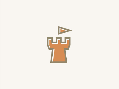 Tower architecture building castle crown flat fort fortress logos minimalism modern tower trend