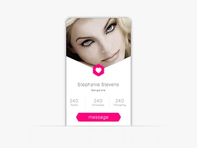 #Profile #Dailyui #006 android clean dailyui free ios message minimal neat profile sketch user
