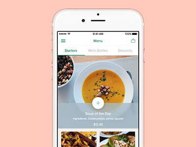 Take-out WIP app food ios iphone mobile order restaurant take out ui ux