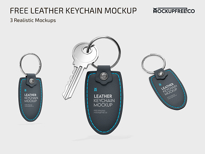 Free Leather Keychain Mockup free freebie keychain leather mock up mockup mockups photoshop psd template templates