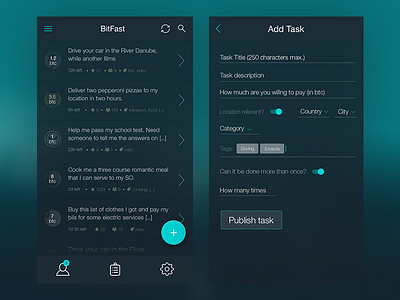 Bitfast - Jobs 4 Bitcoin App bitcoin errands jobs list marketplace mobile tasks