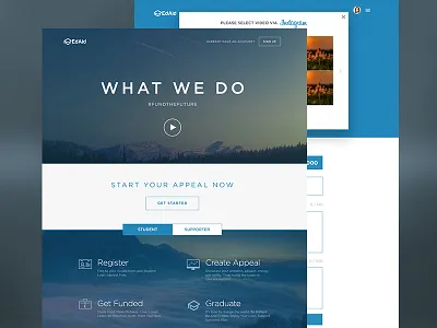 The EdAid Foundation edaid education website flat homepage flat website foundation website startup website