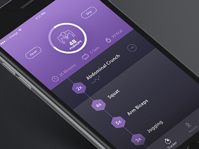 Workout Tracker - Day 41 #dailyui app dailyui fitness health ios sport tracker ui workout