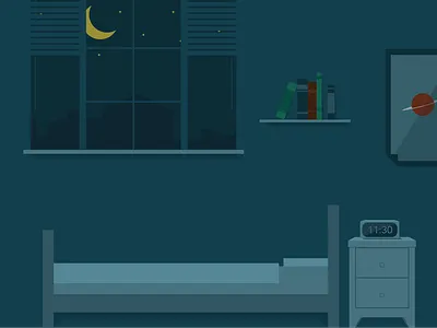 MobileSleepDoc Bedroom Background flat illustration ui ux vector