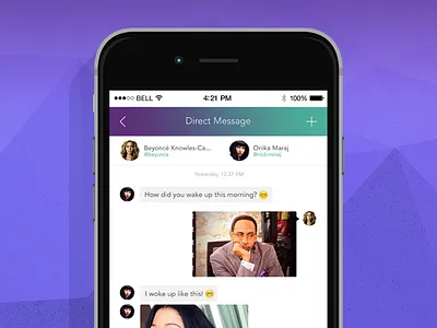 #dailyUI 013 Direct Message beyonce dailyui direct message mobile music nicki minaj