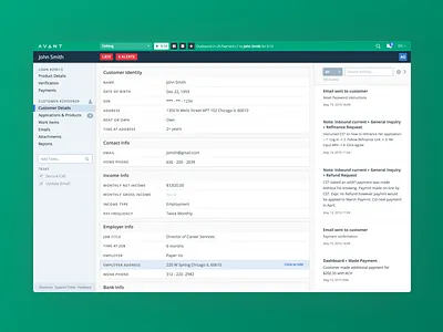 Call Center Dasbhoard avant call center crm dashboard phone integration software