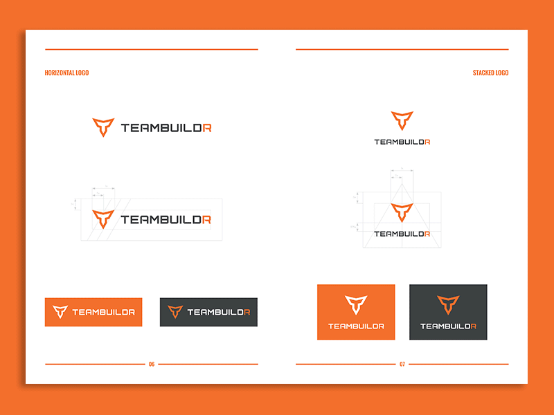 Teambuildr Style branding coach identity logo power strength style guide teambuildr training