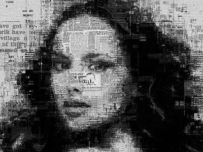 Newspaper Art Photoshop Action abstract action actions contemporary design letters newspaper paper photo effects photoshop template text