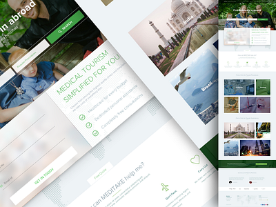 Health Care clean flat health care medical ui ux web website