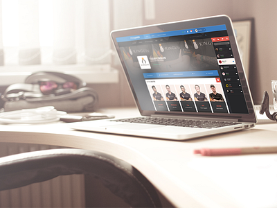 Macbook Progamer counter strike csgo dota2 flat gaming homepage lol minimilistic web design web design