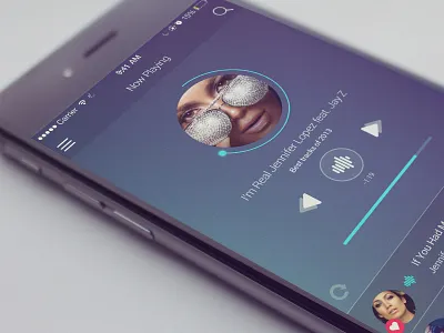 Simple Music App music ios song flat