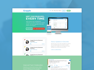 Grapple App Tour Page inbound landing page product tour