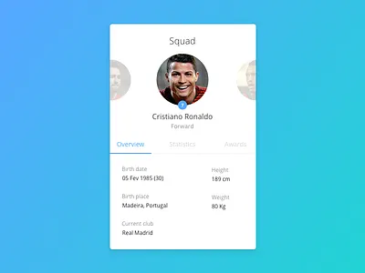 Day 027 - Player Card card football player soccer sports squad