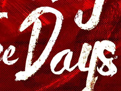 Still Counting The Days alberta article banff brush canada depression halftone lettering loss love recovery