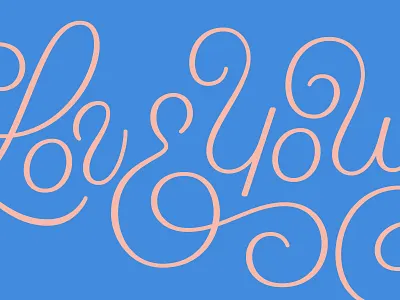 Love Yourself illustration lettering love script type